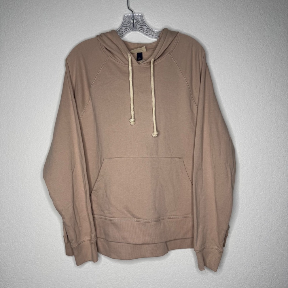 Universal Thread Tan Cotton French Terry Hoodie Sweatshirt NWT Womens Size Large